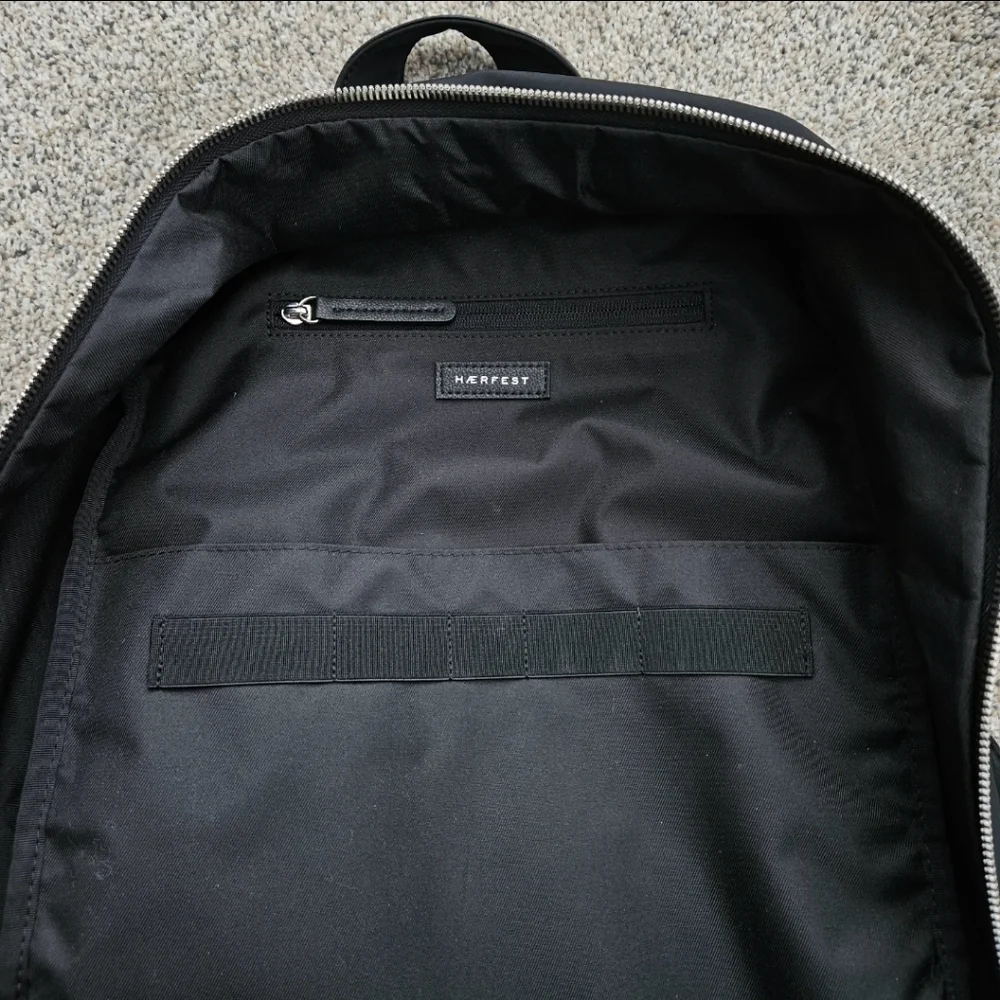 Haerfest x Mercedes Benz Limited Edition Black Nylon Vegan Leather Backpack Bag